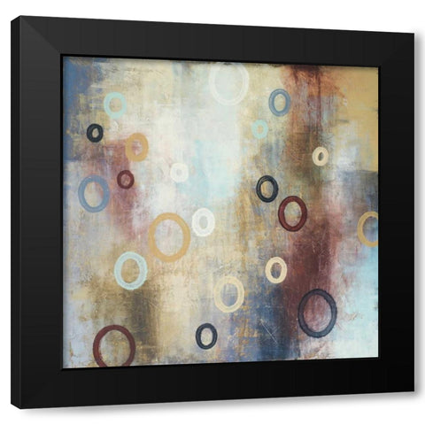 Rain in The Abstract II Black Modern Wood Framed Art Print by Marcon, Michael