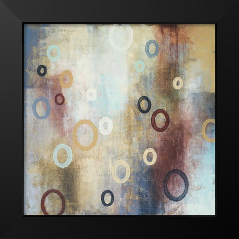 Rain in The Abstract II Black Modern Wood Framed Art Print by Marcon, Michael