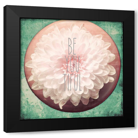 Be you Tiful Black Modern Wood Framed Art Print with Double Matting by Peck, Gail