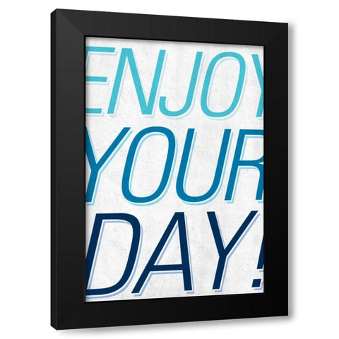 Good Day II Black Modern Wood Framed Art Print with Double Matting by SD Graphics Studio