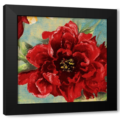 Red Modern Romance V Black Modern Wood Framed Art Print by Pinto, Patricia
