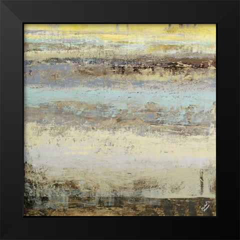 Origins Blue I Black Modern Wood Framed Art Print by Marcon, Michael