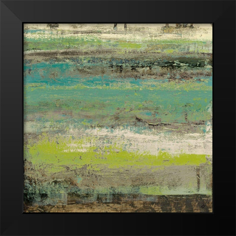 Origins Green I Black Modern Wood Framed Art Print by Marcon, Michael