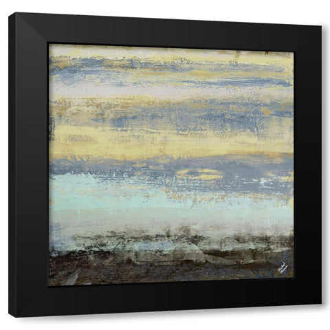 Origins Blue II Black Modern Wood Framed Art Print by Marcon, Michael