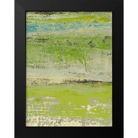 Organic Green II Black Modern Wood Framed Art Print by Marcon, Michael