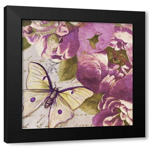 Beautiful Peonies in Paris IV Black Modern Wood Framed Art Print by Pinto, Patricia