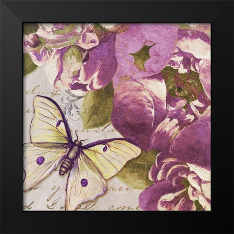 Beautiful Peonies in Paris IV Black Modern Wood Framed Art Print by Pinto, Patricia