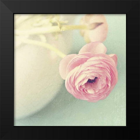 Vintage Pink Peony I Black Modern Wood Framed Art Print by Gardner, Sarah