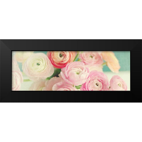 Blushing Blossoms Panel Black Modern Wood Framed Art Print by Gardner, Sarah