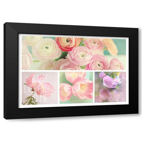 Blossoms 4 Pack Black Modern Wood Framed Art Print with Double Matting by Gardner, Sarah