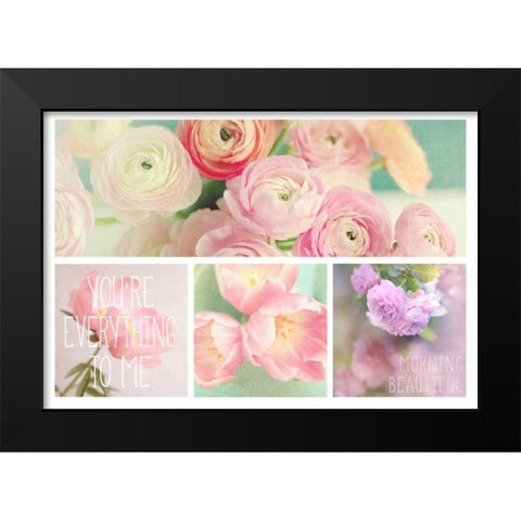 Blossoms 4 Pack Black Modern Wood Framed Art Print by Gardner, Sarah