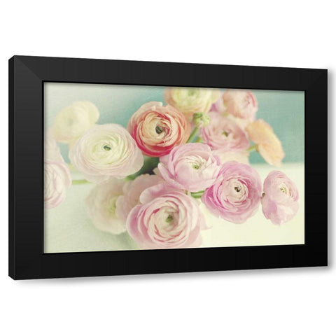 Blushing Blossoms Black Modern Wood Framed Art Print by Gardner, Sarah