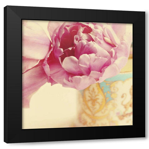 Elegant Vase Square Black Modern Wood Framed Art Print by Gardner, Sarah