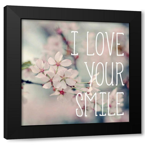 I Love Your Smile Black Modern Wood Framed Art Print by Gardner, Sarah