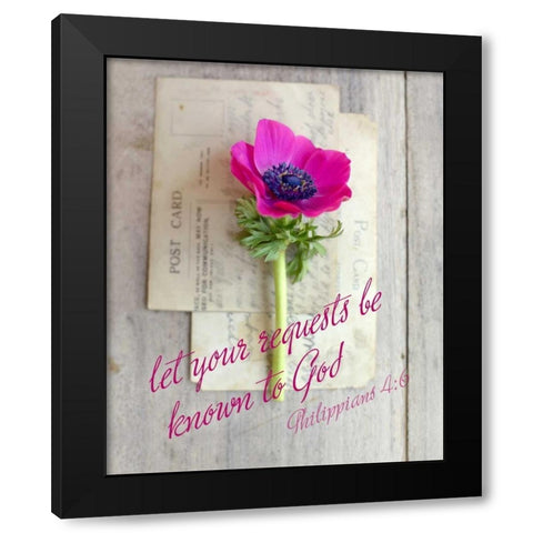 Request to God Black Modern Wood Framed Art Print with Double Matting by Gardner, Sarah