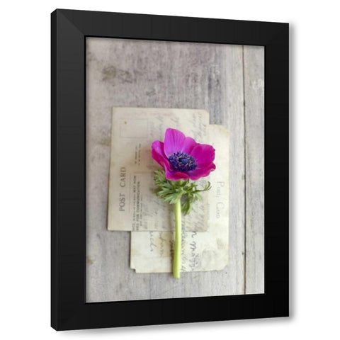 Love Note Black Modern Wood Framed Art Print by Gardner, Sarah