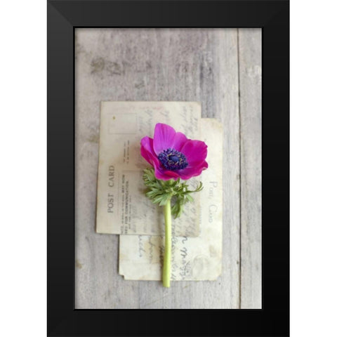 Love Note Black Modern Wood Framed Art Print by Gardner, Sarah