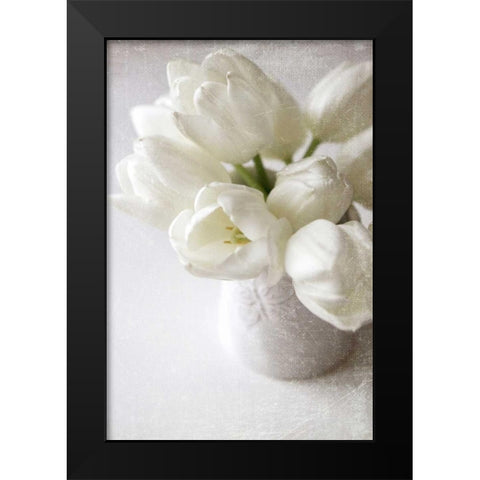 Vanishing in the White Elegance Black Modern Wood Framed Art Print by Gardner, Sarah
