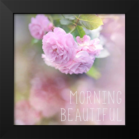 Morning Beautiful Black Modern Wood Framed Art Print by Gardner, Sarah