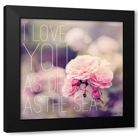 Depths of Love Black Modern Wood Framed Art Print by Gardner, Sarah