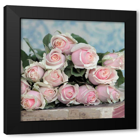 A Gift for Captivation Square Black Modern Wood Framed Art Print with Double Matting by Gardner, Sarah