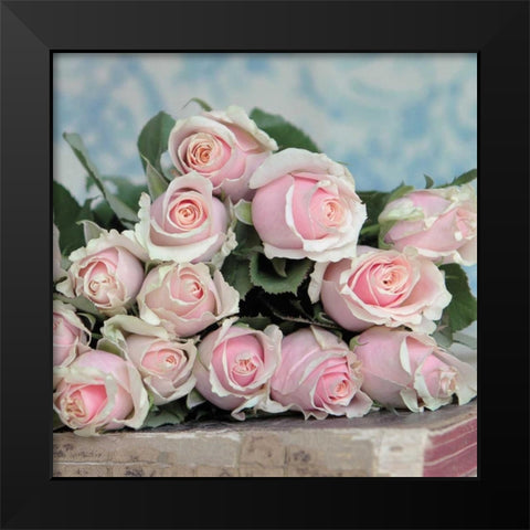 A Gift for Captivation Square Black Modern Wood Framed Art Print by Gardner, Sarah