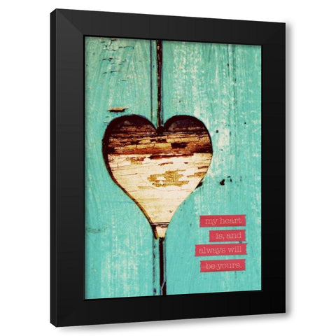 Always Yours Black Modern Wood Framed Art Print by Peck, Gail