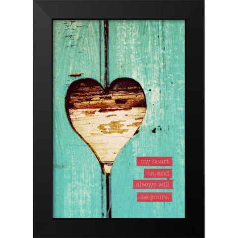 Always Yours Black Modern Wood Framed Art Print by Peck, Gail