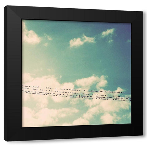 Rest and Away I Black Modern Wood Framed Art Print by Saghini, Lisa Hill