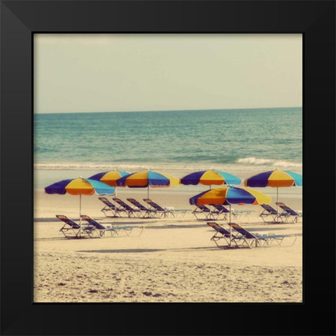 Beach Trip I Black Modern Wood Framed Art Print by Peck, Gail