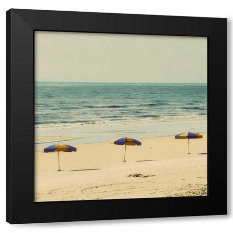 Beach Trip II Black Modern Wood Framed Art Print by Peck, Gail
