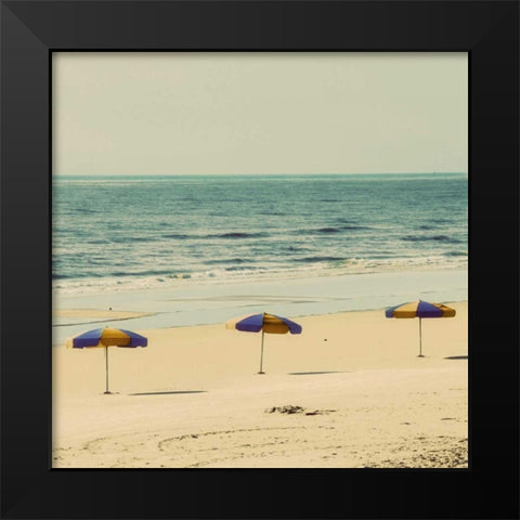 Beach Trip II Black Modern Wood Framed Art Print by Peck, Gail