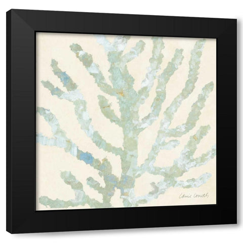 Coral Vision on Cream I Black Modern Wood Framed Art Print with Double Matting by Loreth, Lanie