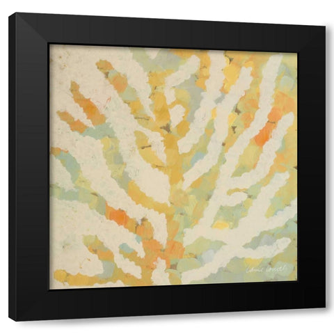 Coral Vision I Black Modern Wood Framed Art Print with Double Matting by Loreth, Lanie