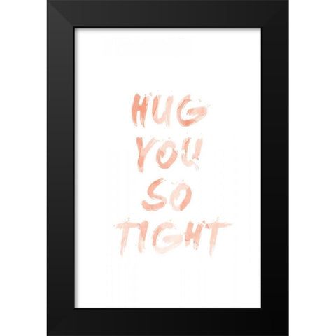 Love II Black Modern Wood Framed Art Print by SD Graphics Studio