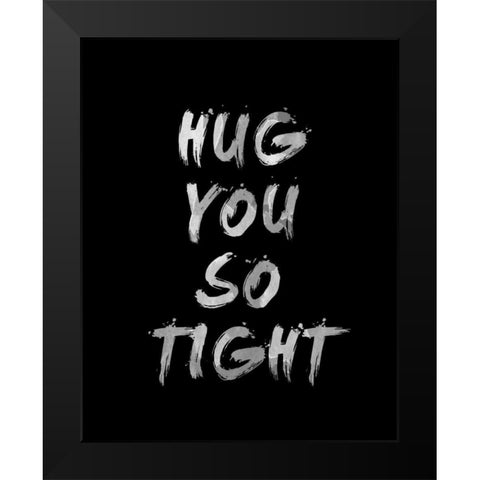 Love II Black Modern Wood Framed Art Print by SD Graphics Studio