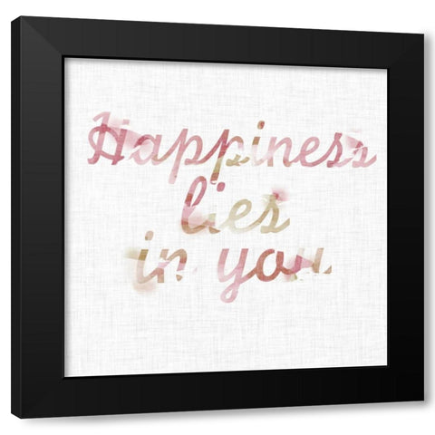 Linen Watercolors II Black Modern Wood Framed Art Print with Double Matting by SD Graphics Studio