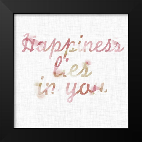 Linen Watercolors II Black Modern Wood Framed Art Print by SD Graphics Studio