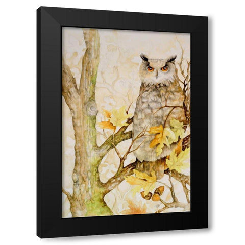 Mystic Woodland II Black Modern Wood Framed Art Print by Gaynor, Janice