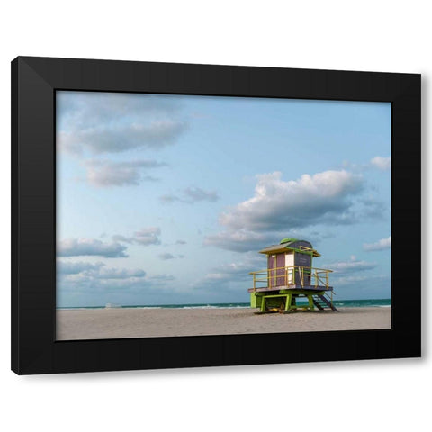 12th Street Black Modern Wood Framed Art Print by Lake, Shelley