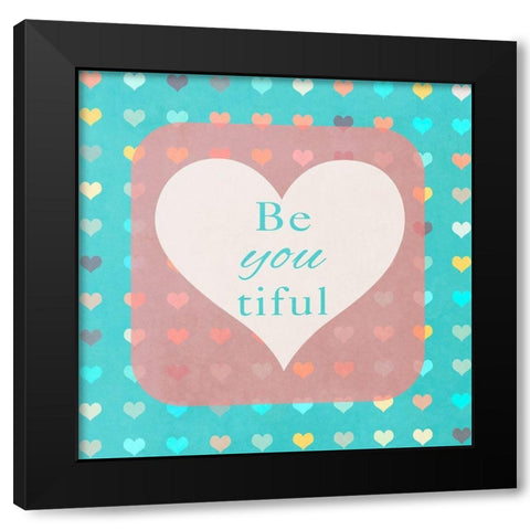 beYOUtiful Black Modern Wood Framed Art Print with Double Matting by Lake, Shelley