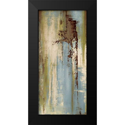 The Blue and Green Ones II Black Modern Wood Framed Art Print by Pinto, Patricia