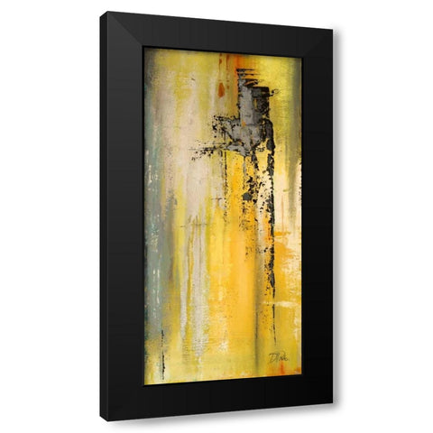 The Yellow and Silver Ones II Black Modern Wood Framed Art Print by Pinto, Patricia