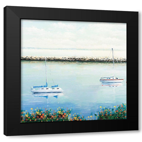 The Marina II Black Modern Wood Framed Art Print by Nawrocke, Bruce