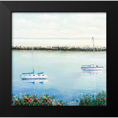 The Marina II Black Modern Wood Framed Art Print by Nawrocke, Bruce
