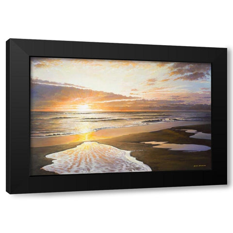 The Seventh Day Black Modern Wood Framed Art Print by Nawrocke, Bruce