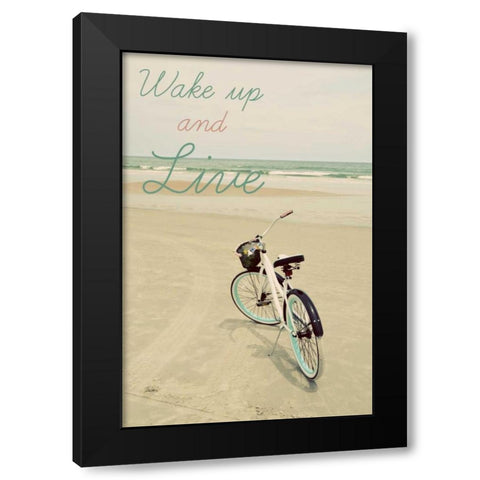 Wake Up Black Modern Wood Framed Art Print by Peck, Gail