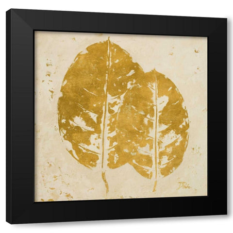 The Gold Ones II Black Modern Wood Framed Art Print by Pinto, Patricia