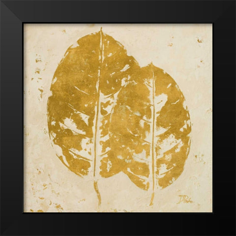 The Gold Ones II Black Modern Wood Framed Art Print by Pinto, Patricia