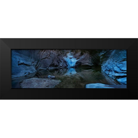 Reflecting Pool Black Modern Wood Framed Art Print by Lake, Shelley